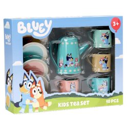 Bluey kaffestel i tin med 10 dele