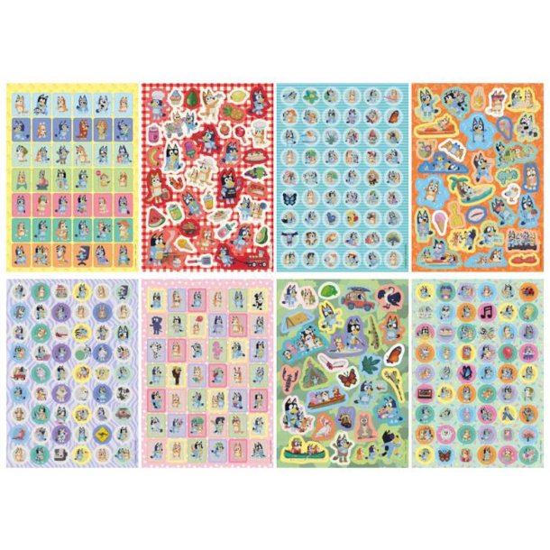 Bluey glitter klisterm�rkebog med 8 sider
