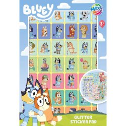 Bluey glitter klisterm�rkebog med 8 sider