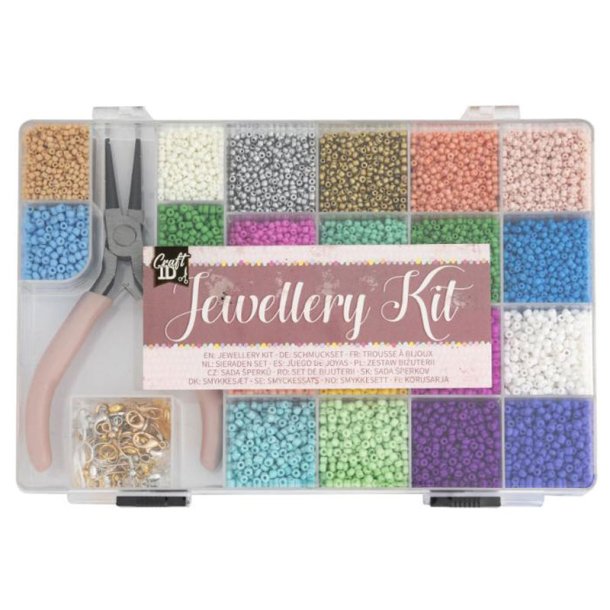 Smykkes�t med perler - 20 farver