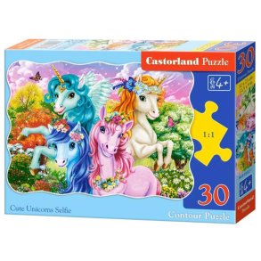 Castorland puslespil - unicorn selfie - 30 brikker