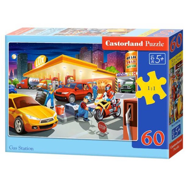 Castorland puslespil - Tankstation - 60 brikker