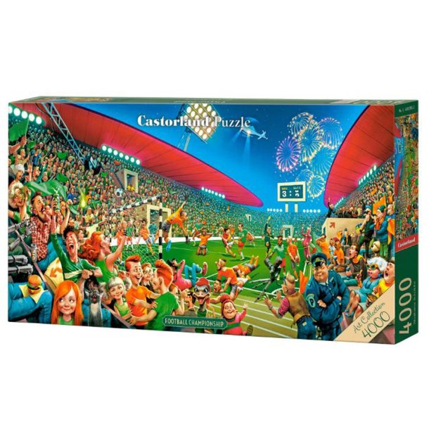 Castorland Fodboldkampen panorama puslespil � 4000 brikker