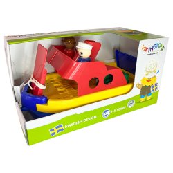 Frge med 2 biler og figurer