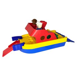 Frge med 2 biler og figurer