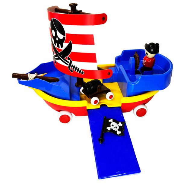 Viking Toys piratskib med kanon og tr�ksnor