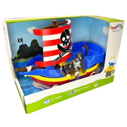 Viking Toys piratskib med kanon og tr�ksnor