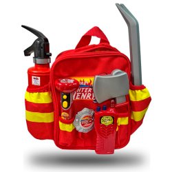 Brandmandsrygs�k med tilbeh�r