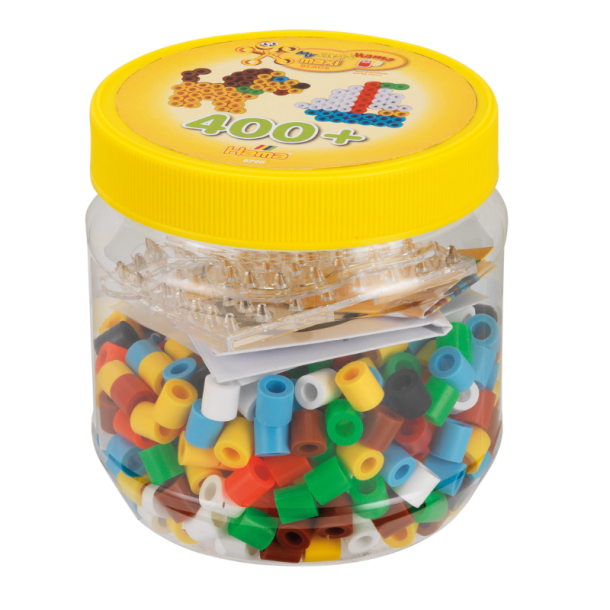 Hama maxi perler 400 perler + 2 plader i gul dse