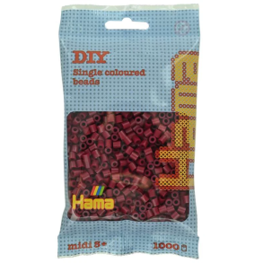 Hama midi perler 207-118 1000 stk - m�rk kirseb�r