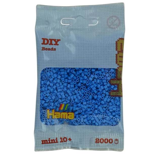 Hama mini perler 501-119 2000 stk - klar bl