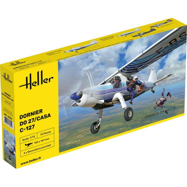 Heller modelfly Dornier DO 27 / Casa C-126 - 1:72