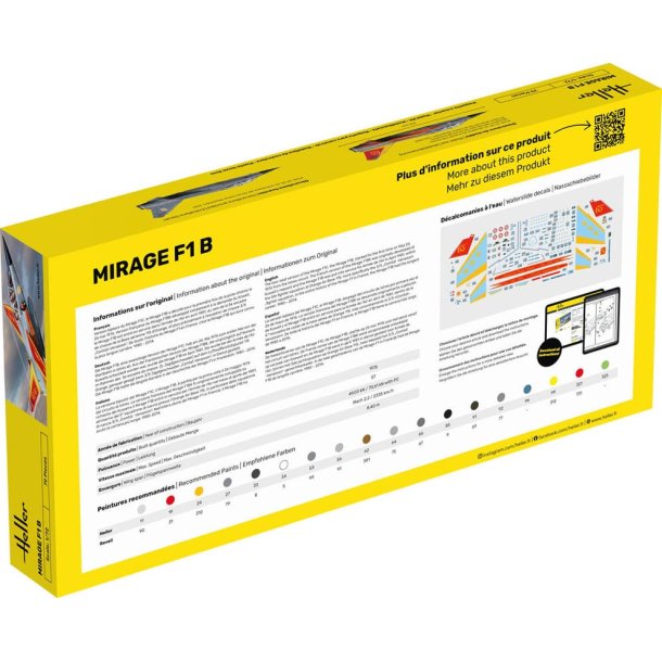 Heller Mirage F1 jagerfly - 1:72