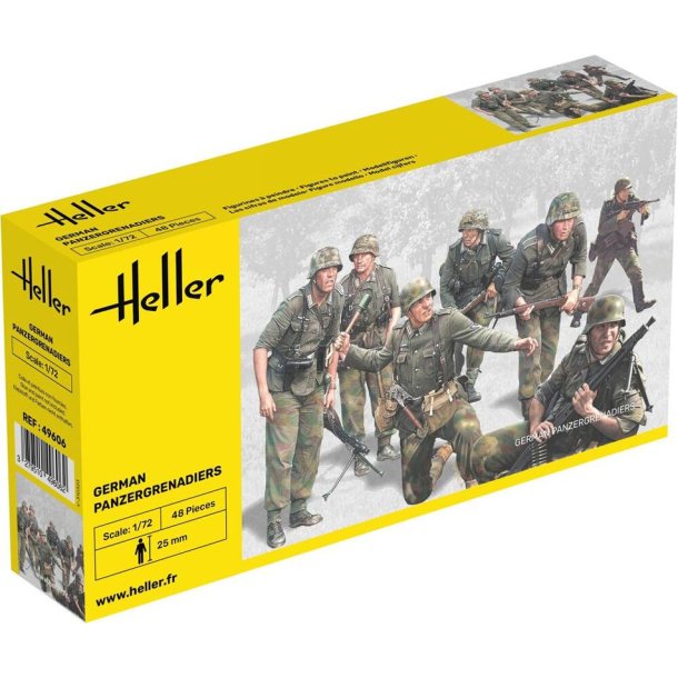 Heller soldater Tyska panzergrenadiers 48 st - 1:72