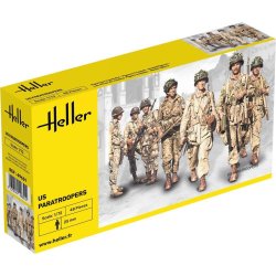 Heller soldater amerikanska fallsk�rmsj�gare 48 st - 1:72