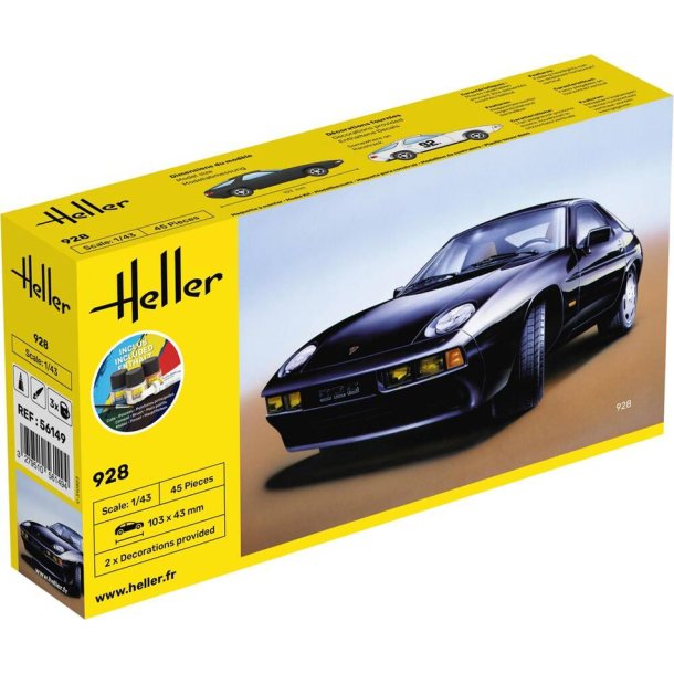 Heller Porsche 928 startpaket - 1:43