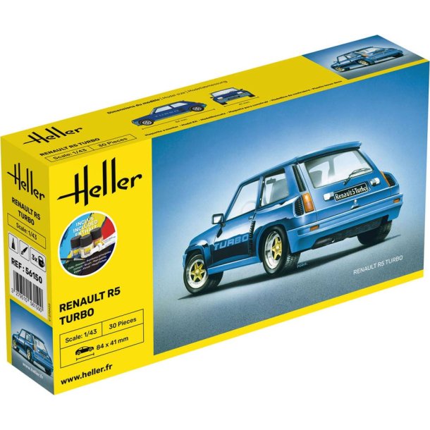 Heller Renault R5 Turbo modell bilstartsats - 1:43