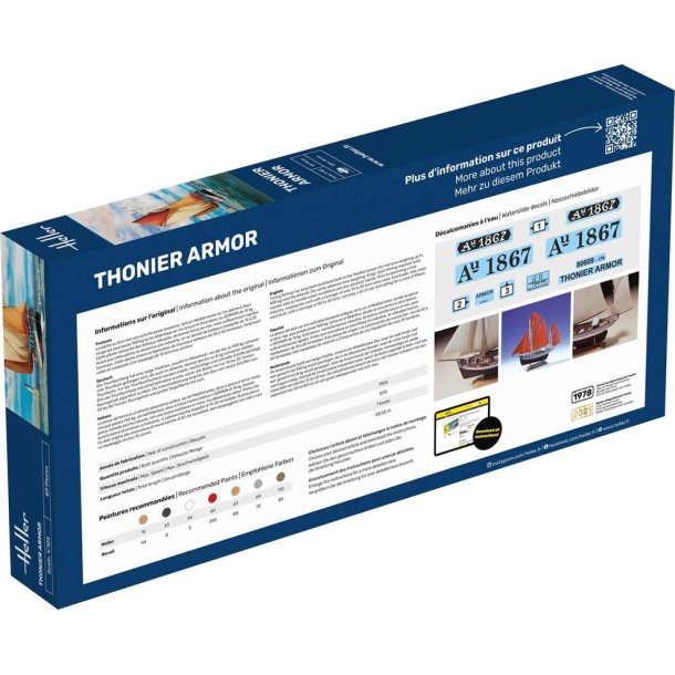 Heller Thonier Armor modelskib - 1:125