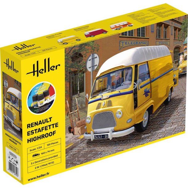 Heller Renault Estafette Highroof startpaket - 1:24