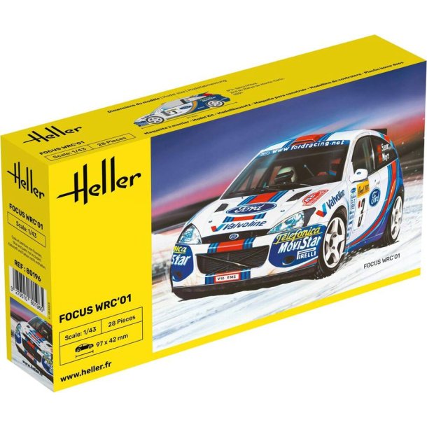 Heller Ford Focus WRC 01 modelbil start kit - 1:43