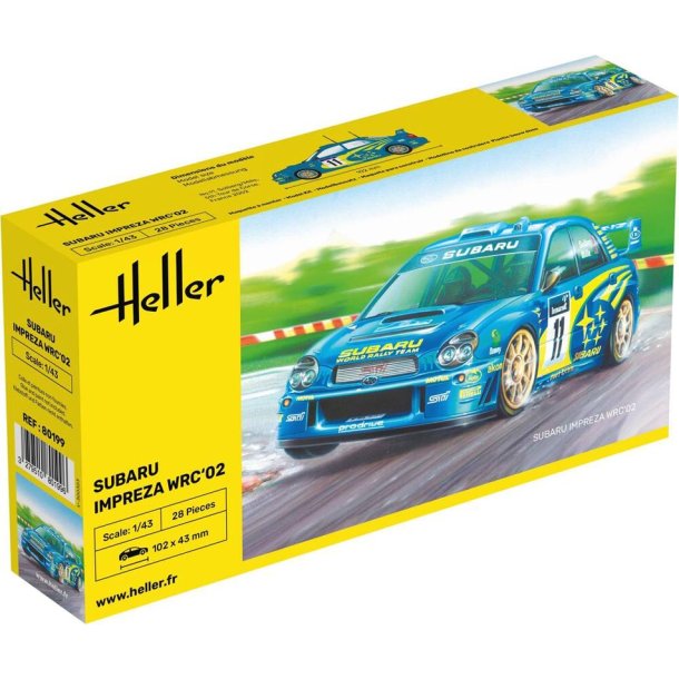 Heller Subaru Impreza WRC 02 modelbil - 1:43