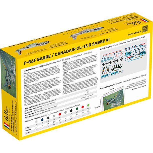 F-86F Sabre / Candair CL-13 B Sabre modelfly - 1:72