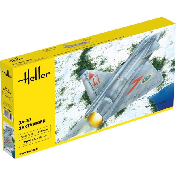 Heller Ja-37 Jaktviggen modelfly - 1:72