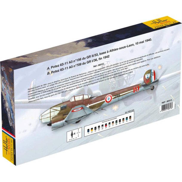Heller modelfly Potez 63-11 A3 - 1:72