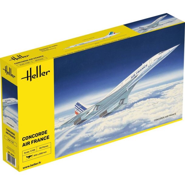 Heller Concorde Air France modelfly - 1:125