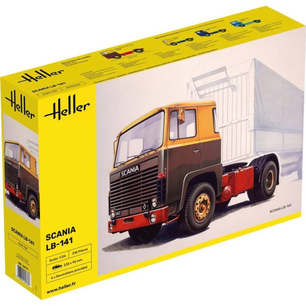 Heller Scania LB-141 lastbil - 1:24