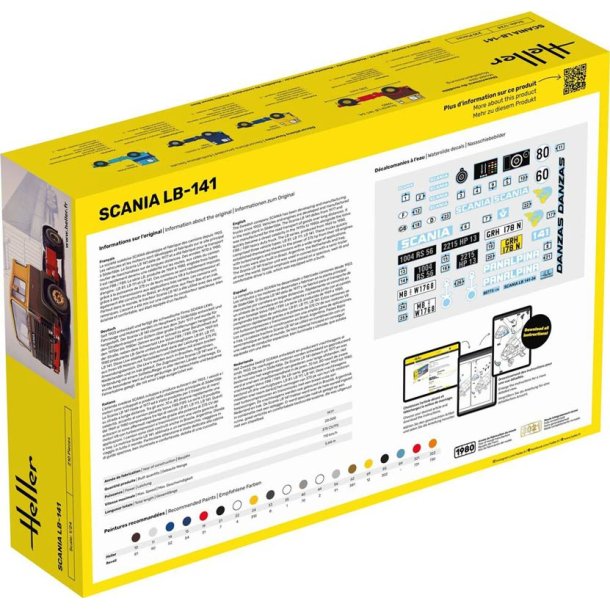 Heller Scania LB-141 lastbil - 1:24