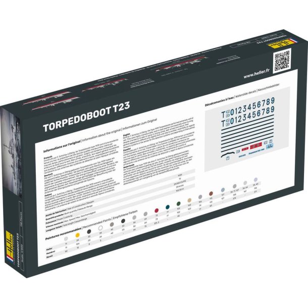 Tysk Torpedobd T23 - 1:400