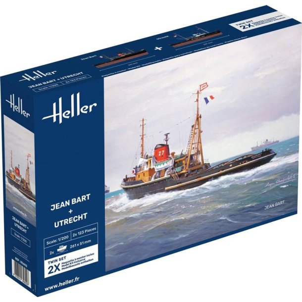 Heller modell skeppar JEAN BART + UTRECHT Twinset - 1:200