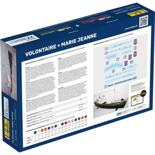 Heller modelskibe Volontaire Marie &amp; Marie janne Twinset