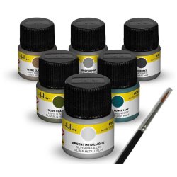 Heller frgset militr - 6 x 12 ml