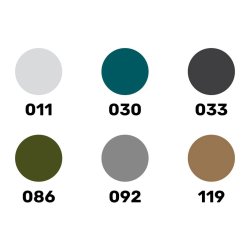 Heller frgset militr - 6 x 12 ml