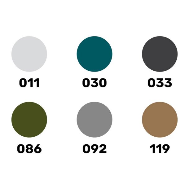 Heller frgset militr - 6 x 12 ml