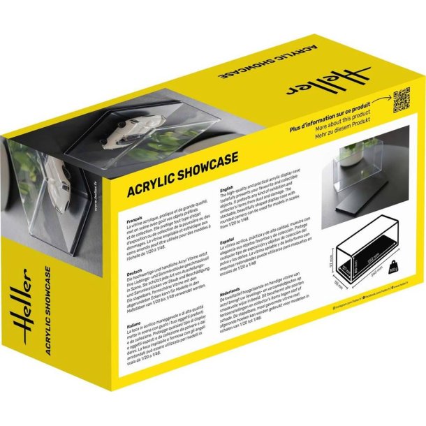 Akryl udstillingskasse 25,2 x 12,7