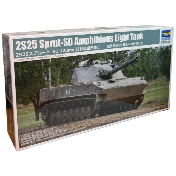 Trumpeter 2S25 Sprut-SD Amphibious Light Tank - 1:35