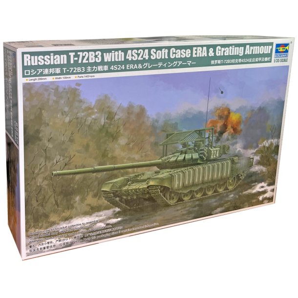 Russisk T-72B3 with 4s24 soft case &amp; Grating Armour