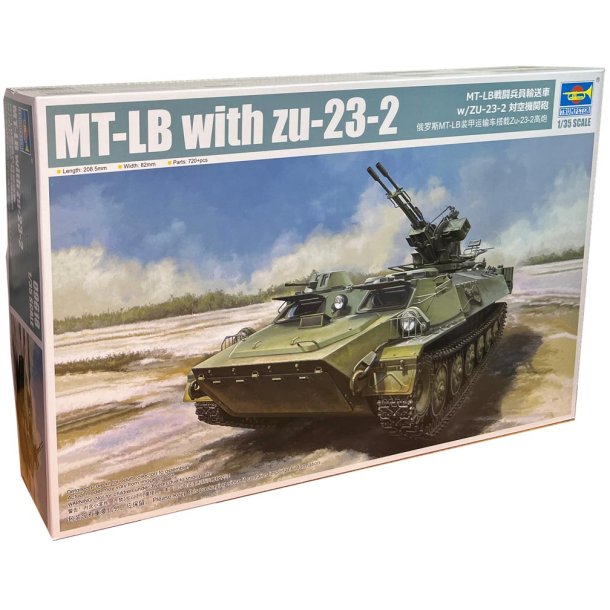 Trumpetare rysk MT-LB med zu-23-2 tank - 1:35