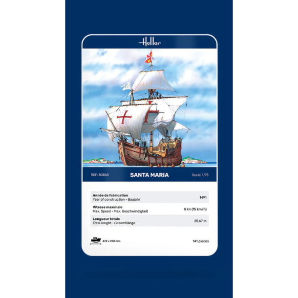 Heller Santa Maria skibsmodel � 1:75 