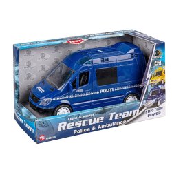 SPEED Politibil med Lys og Lyd � Friktionsdrevet