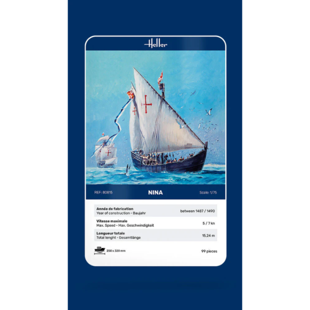 Heller Nina � Skibsmodel 1:75