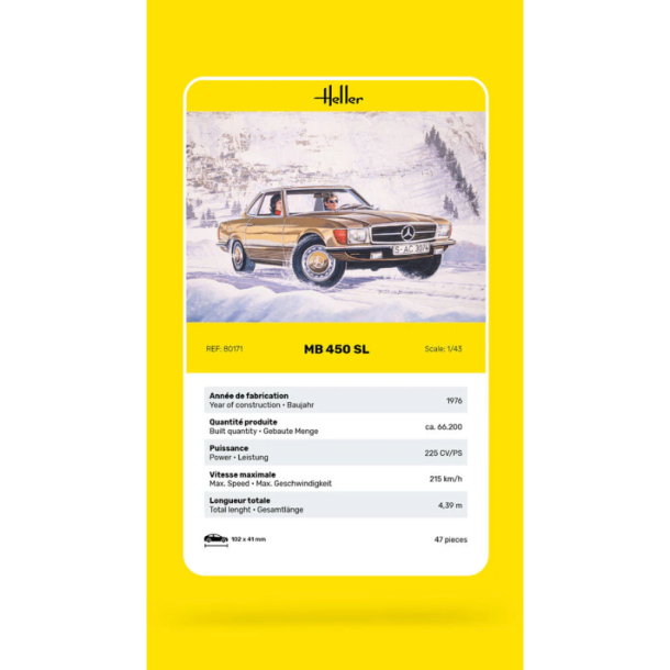 Heller MB 450 SL � Bilmodel 1:43