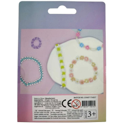 Pearl n Fun Glasperlemix 90g pink/lilla/hvid + elastik