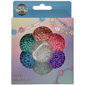 Pearl n Fun Glasperlemix 90g multi + elastik