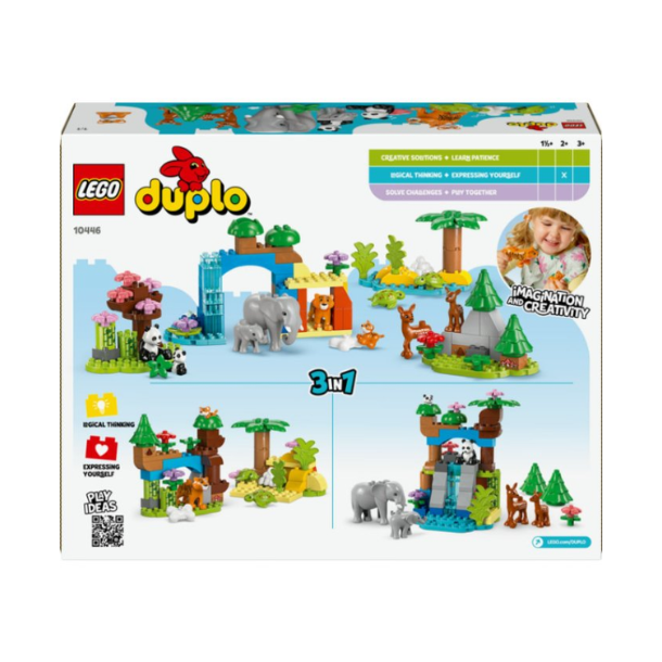 Duplo 10446 3-i-1 vilde dyrefamilier