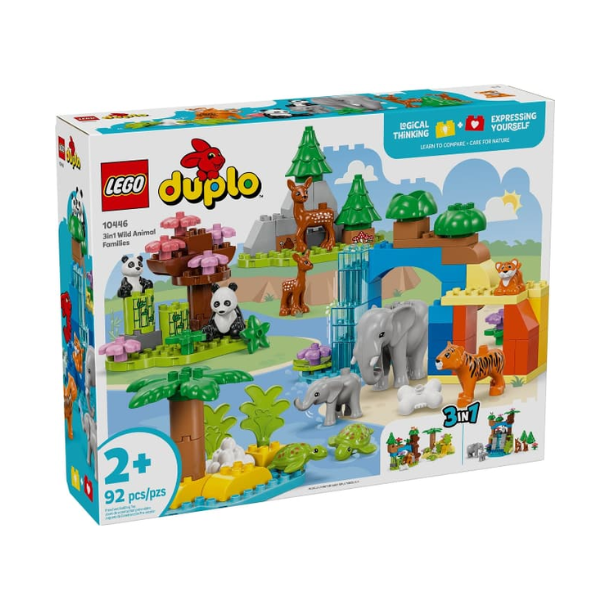 Duplo 10446 3-i-1 vilde dyrefamilier