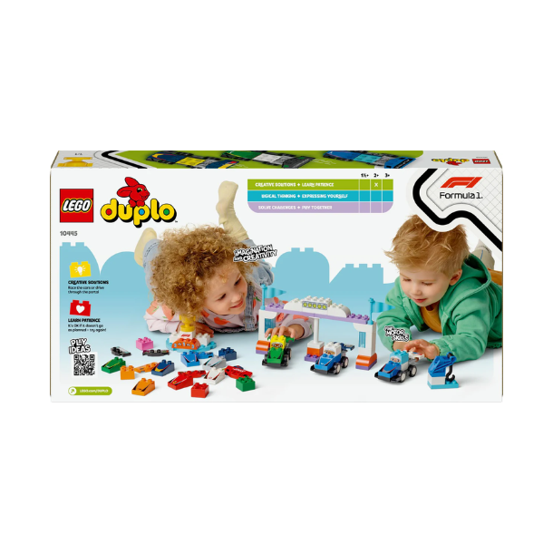 Duplo 10445 F1-teams med racerbiler og krere